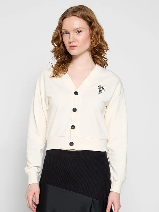 Zdjęcie produktu Kardigan KARL LAGERFELD biały