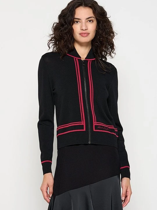 Zdjęcie produktu Kardigan KARL LAGERFELD czarny