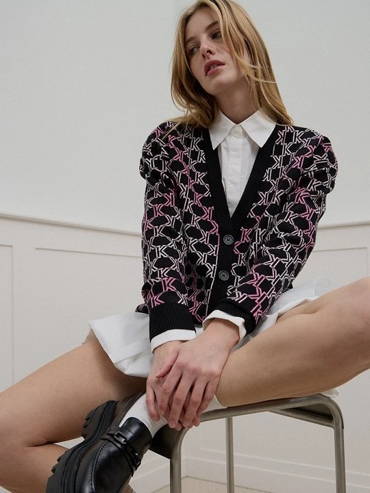 Zdjęcie produktu Kardigan KARL LAGERFELD różowy