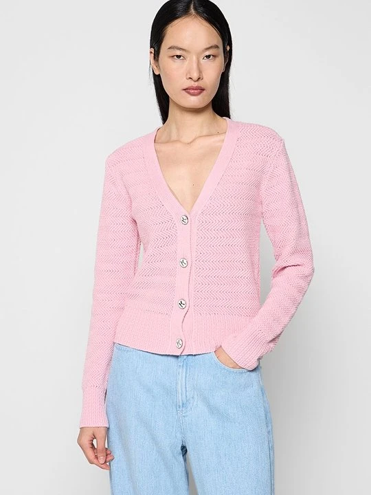 Zdjęcie produktu Kardigan KARL LAGERFELD różowy