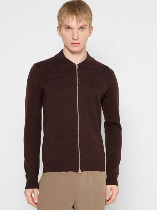 Zdjęcie produktu Kardigan KnowledgeCotton Apparel brązowy