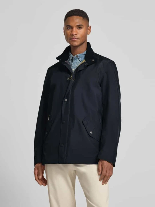 Zdjęcie produktu Kardigan koszulowy o kroju regular fit ze stójką Barbour Granatowy
