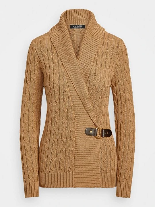 Zdjęcie produktu Kardigan Lauren Ralph Lauren wielbłądzi