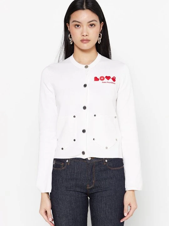 Zdjęcie produktu Kardigan LOVE MOSCHINO biały