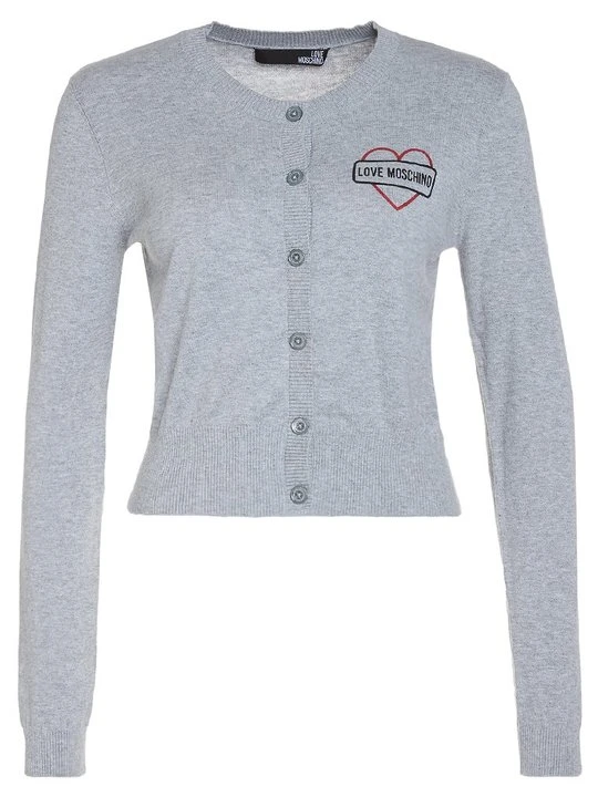 Zdjęcie produktu Kardigan LOVE MOSCHINO jasnoszary