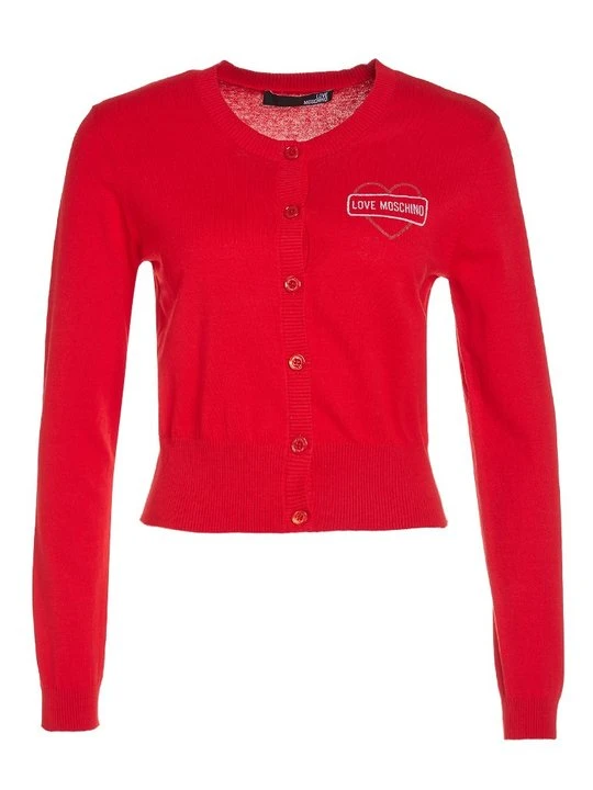 Zdjęcie produktu Kardigan LOVE MOSCHINO czerwony