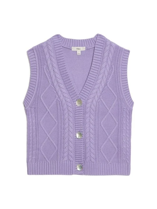Zdjęcie produktu Kardigan Marks & Spencer liliowy