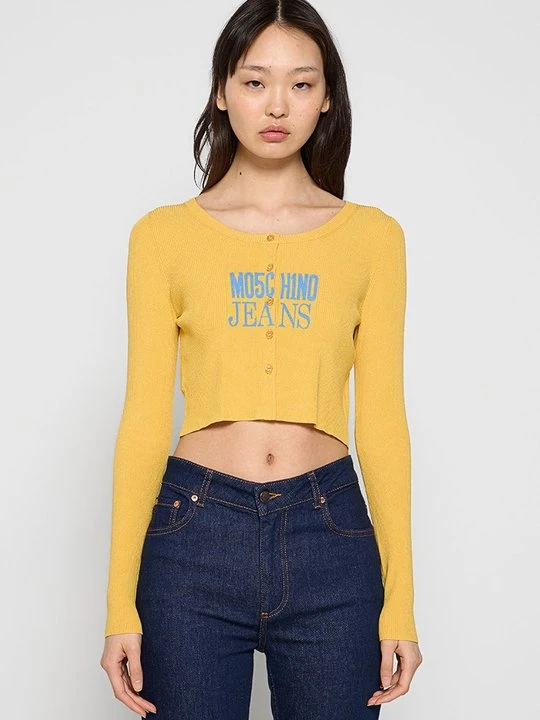 Zdjęcie produktu Kardigan MOSCHINO musztardowy