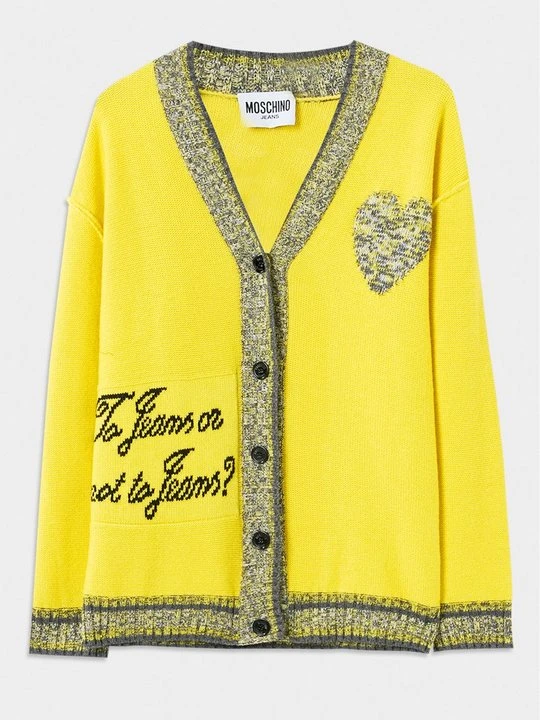 Zdjęcie produktu Kardigan MOSCHINO żółty