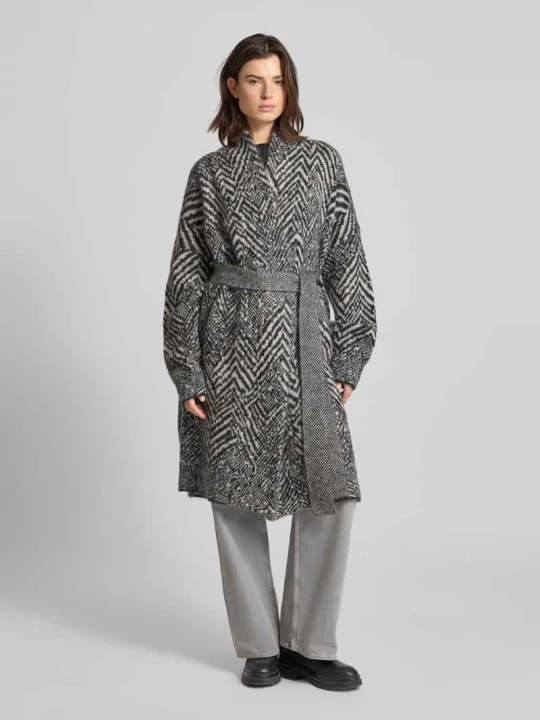 Zdjęcie produktu Kardigan o kroju oversized z mieszanki moheru model ‘FABRINTA’ Boss Czarny