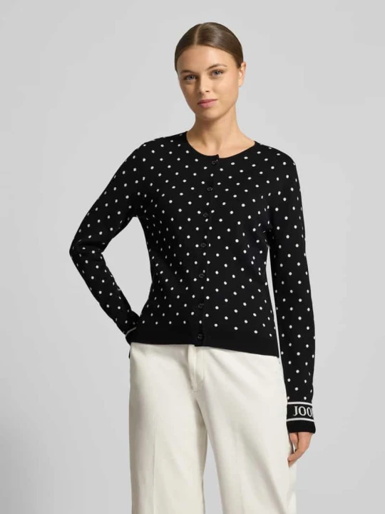 Zdjęcie produktu Kardigan o kroju regular fit z mieszanki wiskozy model 'Karli' JOOP! Czarny