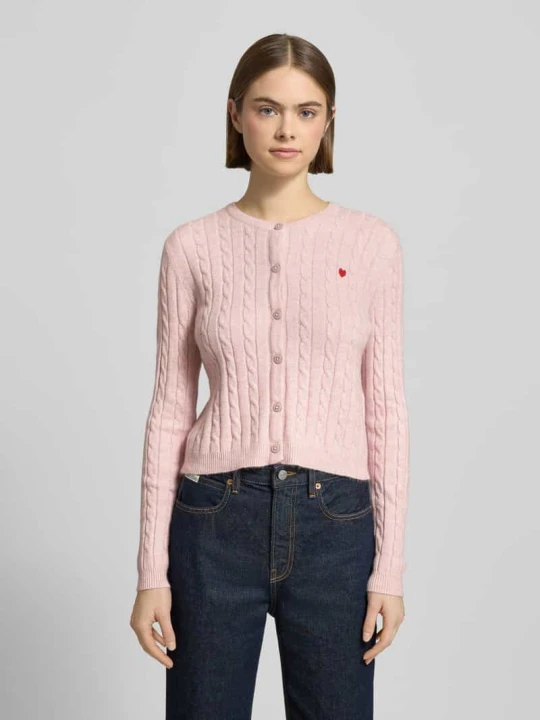 Zdjęcie produktu Kardigan o kroju Shaped Fit z mieszanki wiskozy Model „KATIA” Only Różowy