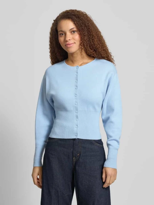 Zdjęcie produktu Kardigan o kroju slim fit z mieszanki wiskozy Gina Tricot Jasnoniebieski
