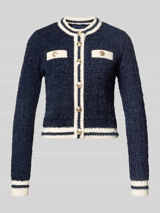 Zdjęcie produktu Kardigan o kroju slim fit z zapięciem na guziki Guess Ciemnoniebieski
