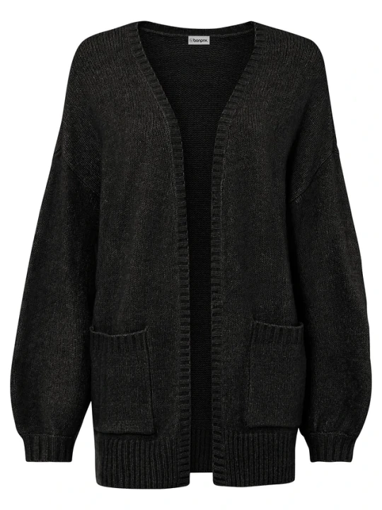 Zdjęcie produktu Kardigan oversize BonPrix czarny