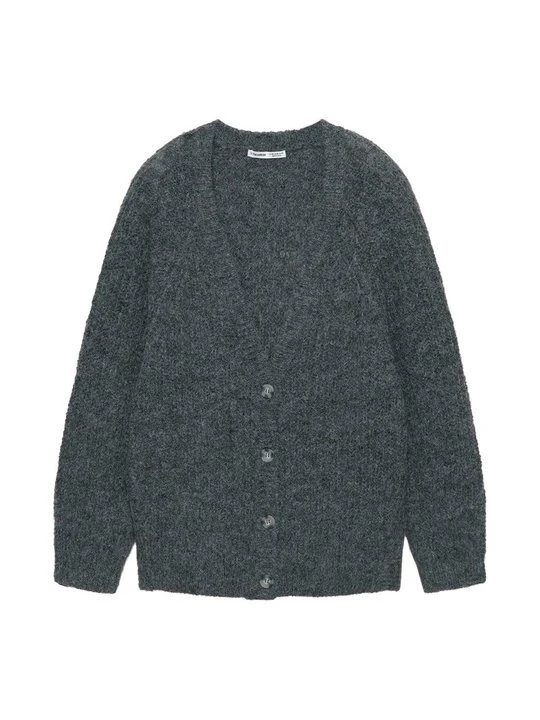 Zdjęcie produktu Kardigan PULL&BEAR ciemnoszary