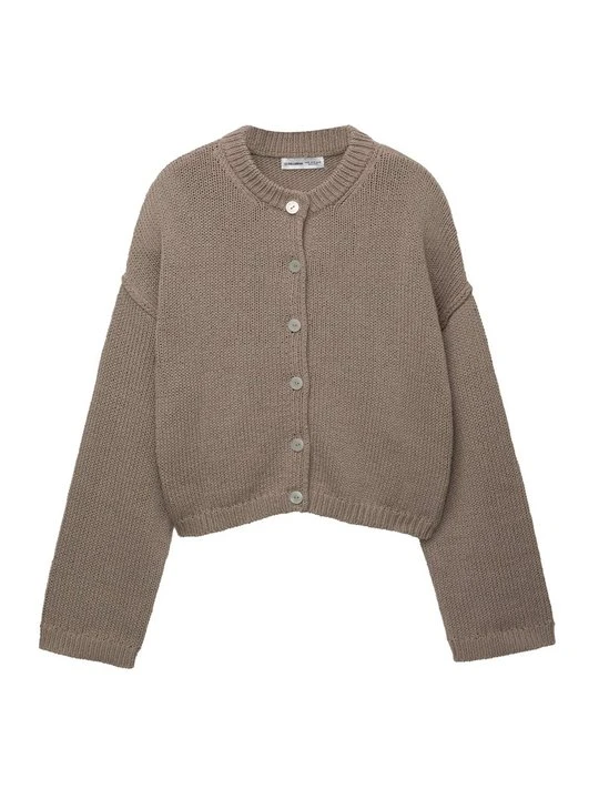 Zdjęcie produktu Kardigan PULL&BEAR ciemnobrązowy