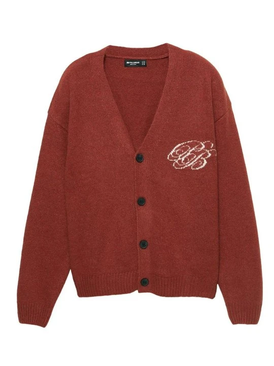 Zdjęcie produktu Kardigan PULL&BEAR ciemnoczerwony