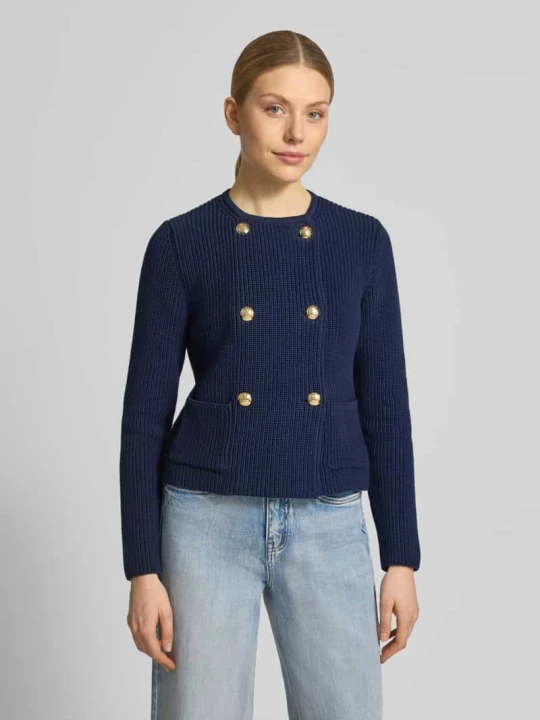 Zdjęcie produktu Kardigan rozpinany o kroju regular fit z czystej bawełny Lauren Ralph Lauren Granatowy