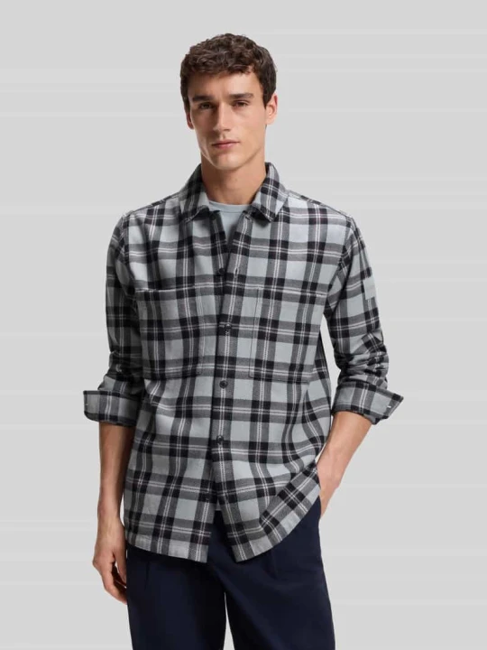 Zdjęcie produktu kardigan rozpinany o kroju regular fit z czystej bawełny model 'LOCKY_2_M' Boss