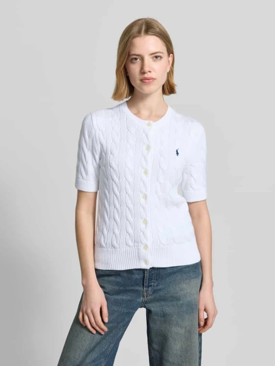Zdjęcie produktu Kardigan rozpinany o kroju regular fit z czystej bawełny Polo Ralph Lauren Biały