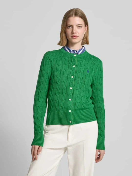 Zdjęcie produktu Kardigan rozpinany o kroju regular fit z czystej bawełny Polo Ralph Lauren Ciemnozielony