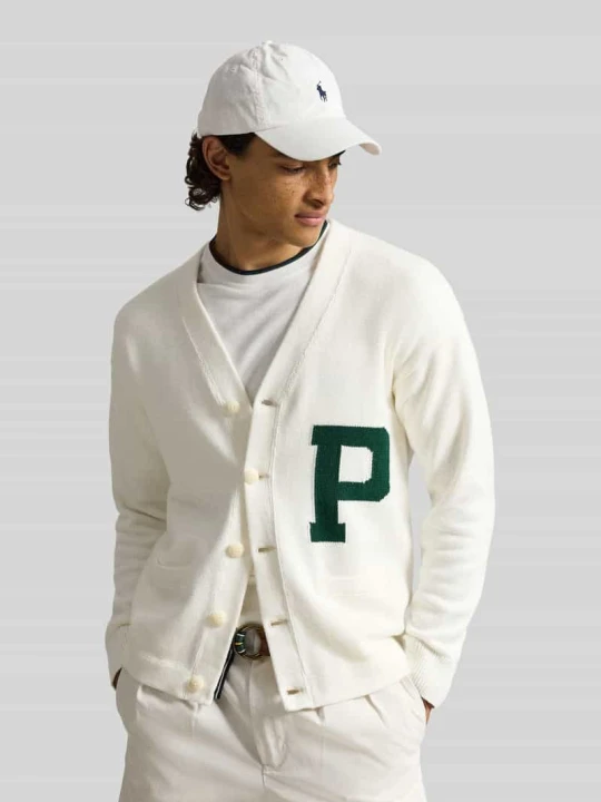 Zdjęcie produktu Kardigan rozpinany o kroju regular fit z czystej bawełny Polo Ralph Lauren Złamany biały