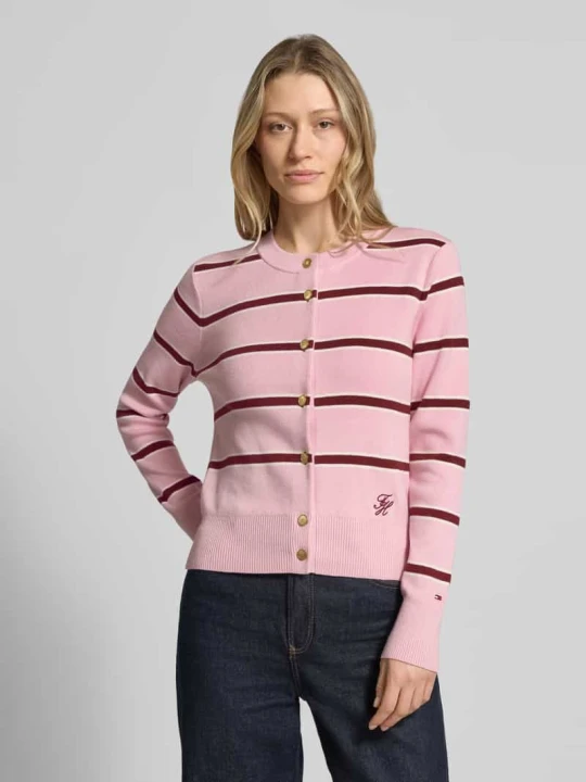 Zdjęcie produktu Kardigan rozpinany o kroju regular fit z czystej bawełny Tommy Hilfiger Mocnoróżowy