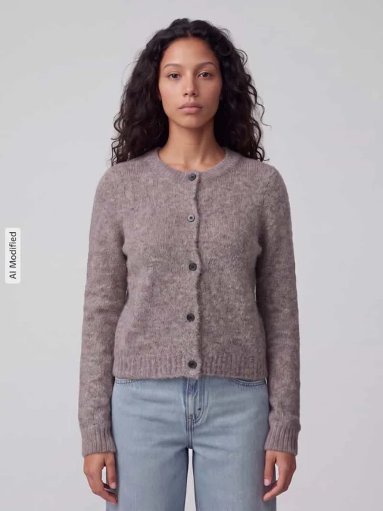 Zdjęcie produktu kardigan rozpinany o kroju regular fit z dodatkiem wełny model 'NOVAH' Vero Moda