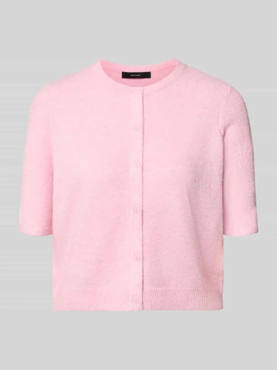 Zdjęcie produktu Kardigan rozpinany o kroju regular fit z krótkim rękawem model 'VMDOFFY' Vero Moda Mocnoróżowy