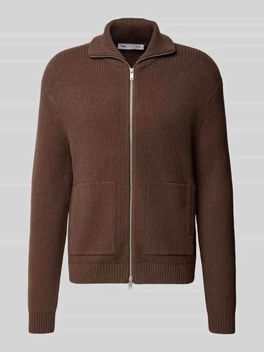 Zdjęcie produktu kardigan rozpinany o kroju regular fit z mieszanka bawełny model 'STAY' Only & Sons Ciemnobrązowy