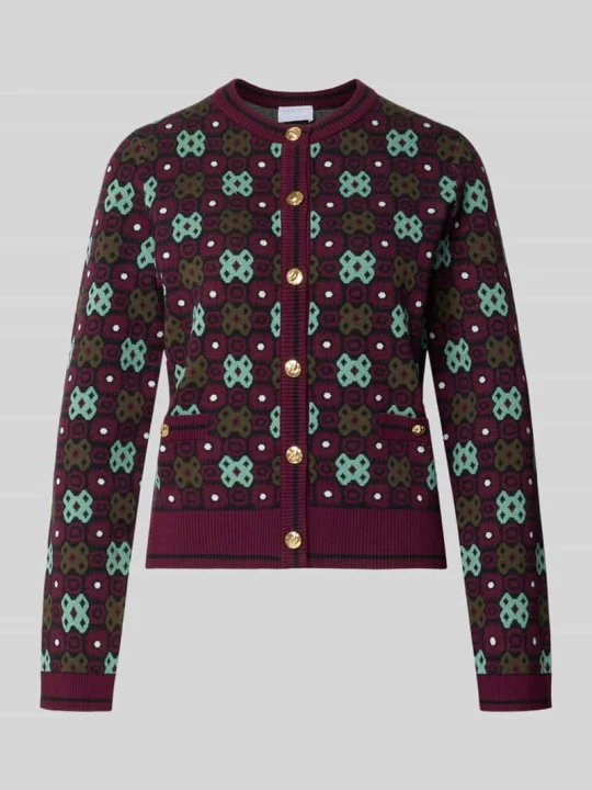 Zdjęcie produktu kardigan rozpinany o kroju regular fit z mieszanka wiskozy model 'FunkyCardi' Jake*s Morski