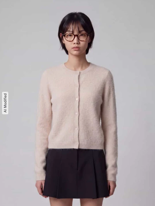 Zdjęcie produktu kardigan rozpinany o kroju regular fit z mieszanka żywej wełny i kaszmiru model 'ESPOSTO' Weekend Max Mara Złamany biały