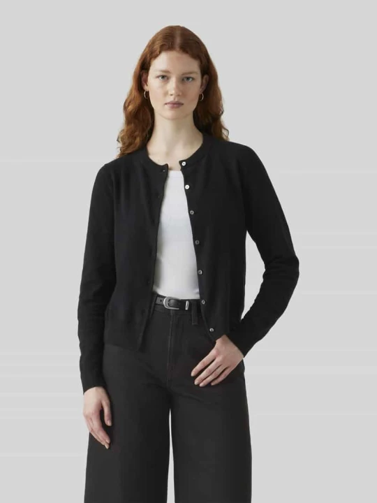 Zdjęcie produktu Kardigan rozpinany o kroju regular fit z mieszanki bawełny Levi's Czarny