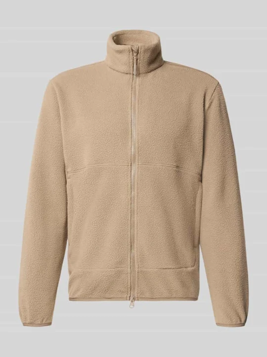Zdjęcie produktu kardigan rozpinany o kroju regular fit ze stójką model 'JASON' Only & Sons Beżowy