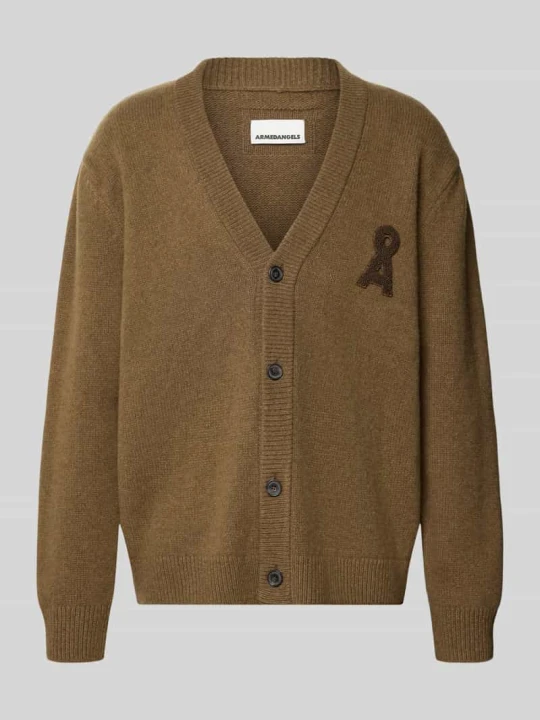Zdjęcie produktu Kardigan rozpinany o kroju relaxed fit z czystej wełny ARMEDANGELS Jasnobrązowy