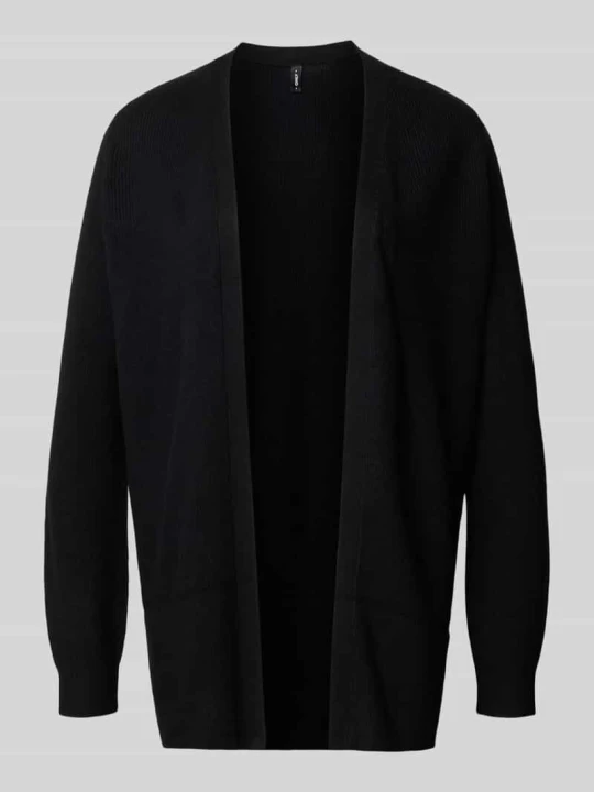 Zdjęcie produktu kardigan rozpinany w kroju regular fit z mieszanka wiskozy model 'MARY' Only Czarny