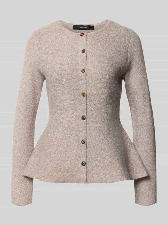 Zdjęcie produktu Kardigan rozpinany z dół w zygzaki z baskinka Vero Moda