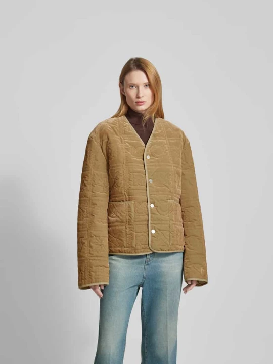 Zdjęcie produktu Kardigan rozpinany z listwą guzikową Nanushka Khaki