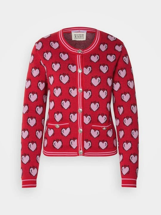 Zdjęcie produktu Kardigan Scotch & Soda jasnoczerwony