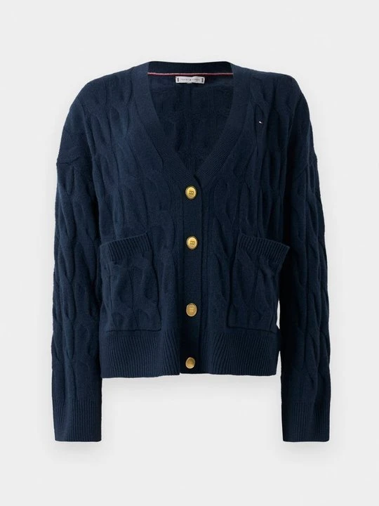 Zdjęcie produktu Kardigan Tommy Hilfiger granatowy