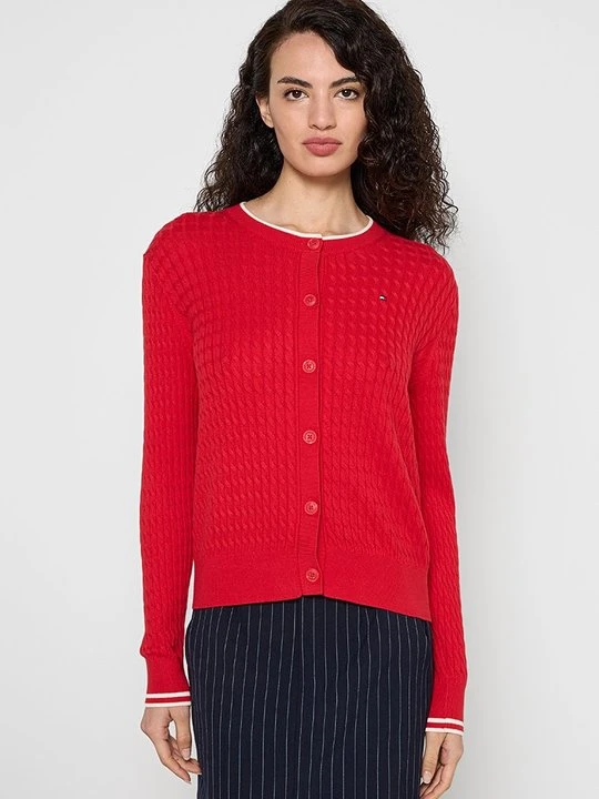 Zdjęcie produktu Kardigan Tommy Hilfiger czerwony