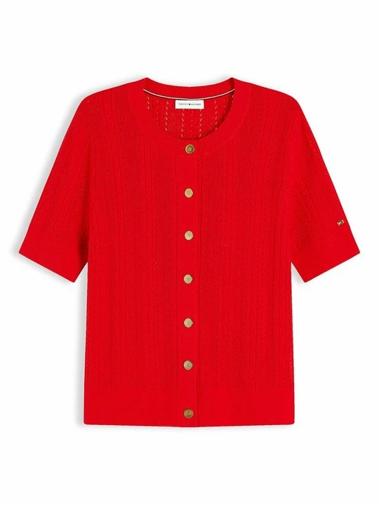 Zdjęcie produktu Kardigan Tommy Hilfiger czerwony