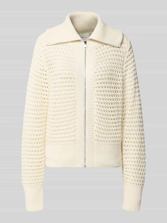 Zdjęcie produktu kardigan w kroju regular fit z czystej bawełny model 'Eloise' Varley Écru