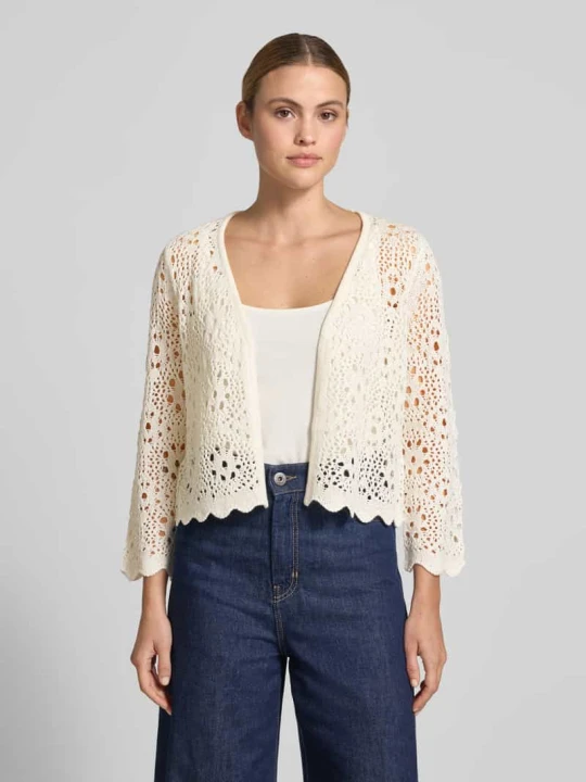 Zdjęcie produktu Kardigan w kroju relaxed fit o ażurowym wyglądzie Betty Barclay Złamany biały