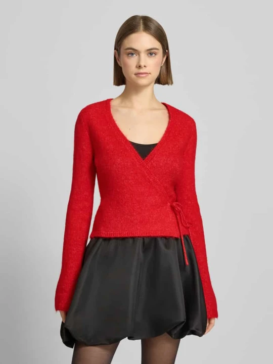 Zdjęcie produktu Kardigan typu kopertowego Gina Tricot Czerwony