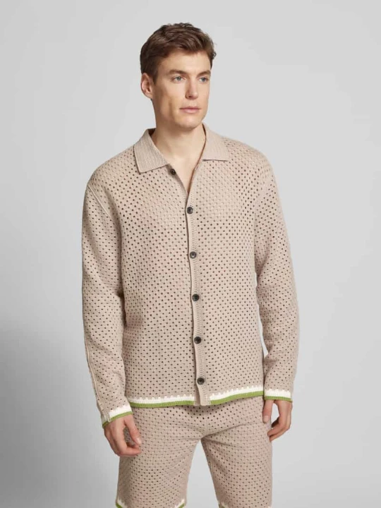 Zdjęcie produktu Kardigan z ażurowym wzorem Scotch & Soda Jasnoszary