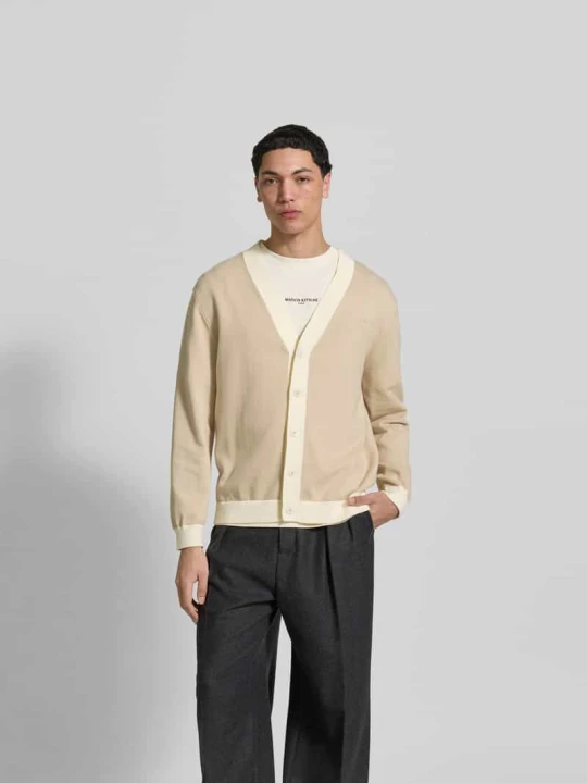 Zdjęcie produktu Kardigan z czystej bawełny Maison Kitsuné Beżowy