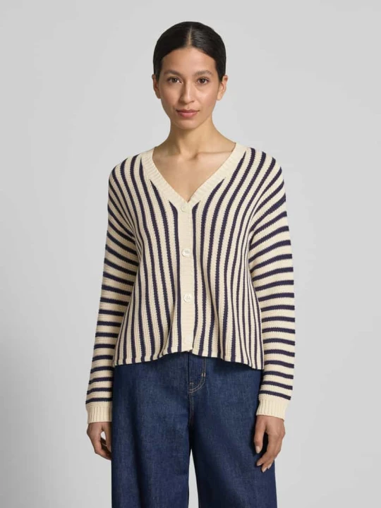 Zdjęcie produktu Kardigan z czystej bawełny o kroju regular fit model 'NICCHIA' Weekend Max Mara Ciemnoniebieski