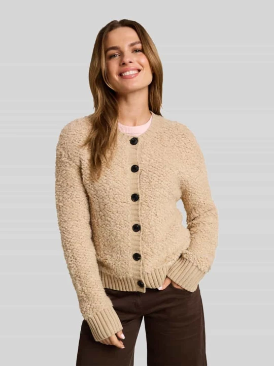 Zdjęcie produktu Kardigan z fakturą bouclé Tom Tailor Beżowy